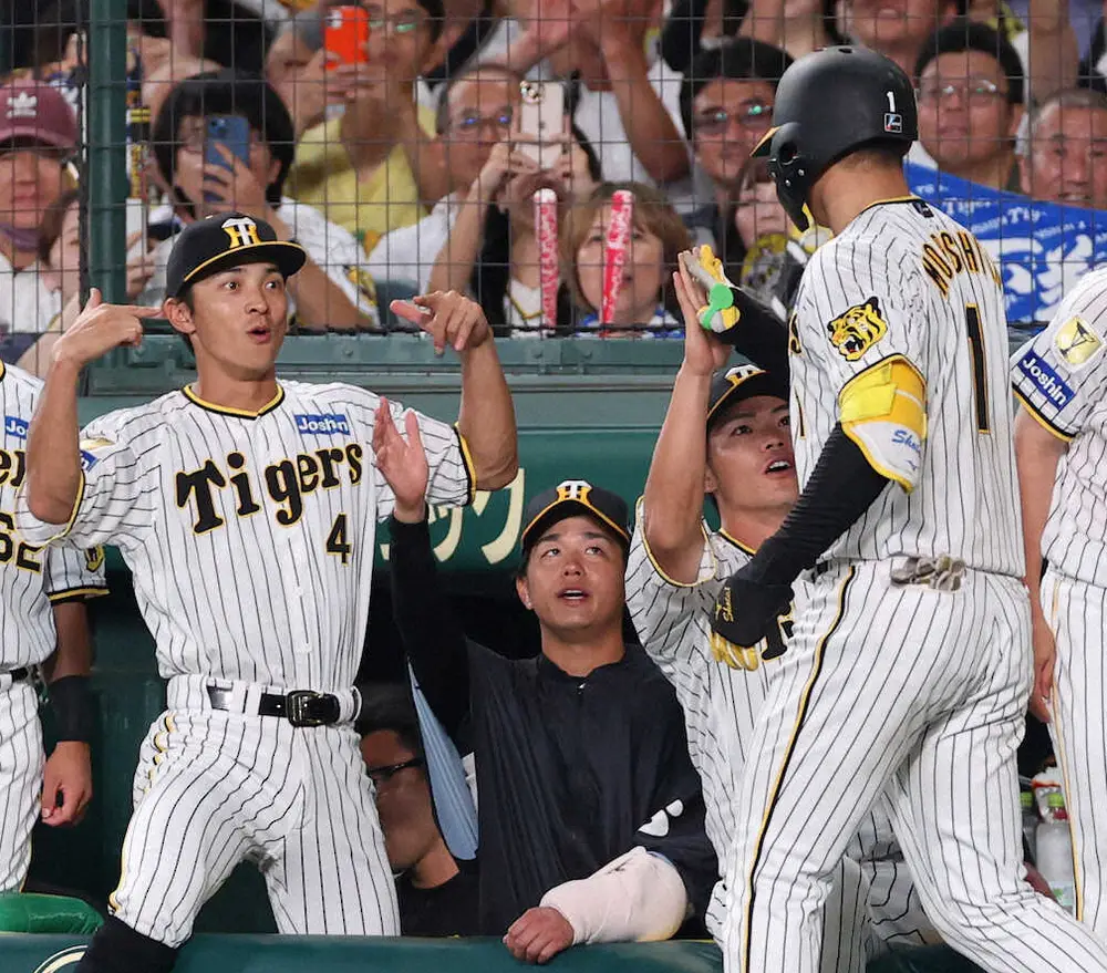 【画像・写真】阪神　広島に快勝し8月2日以来42日ぶりに2位浮上　森下が4戦連発の16号ソロ
