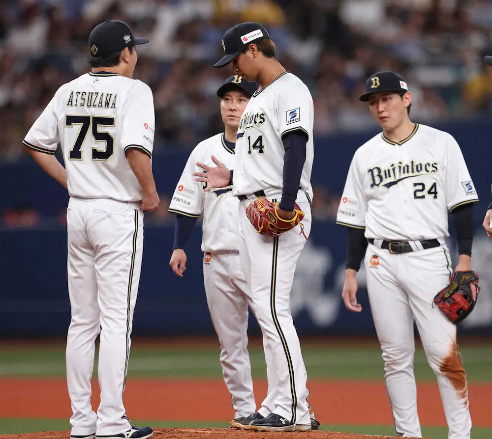 【画像・写真】オリックス救援陣が緊急事態に　吉田、宇田川がそれぞれ打者1人で負傷降板