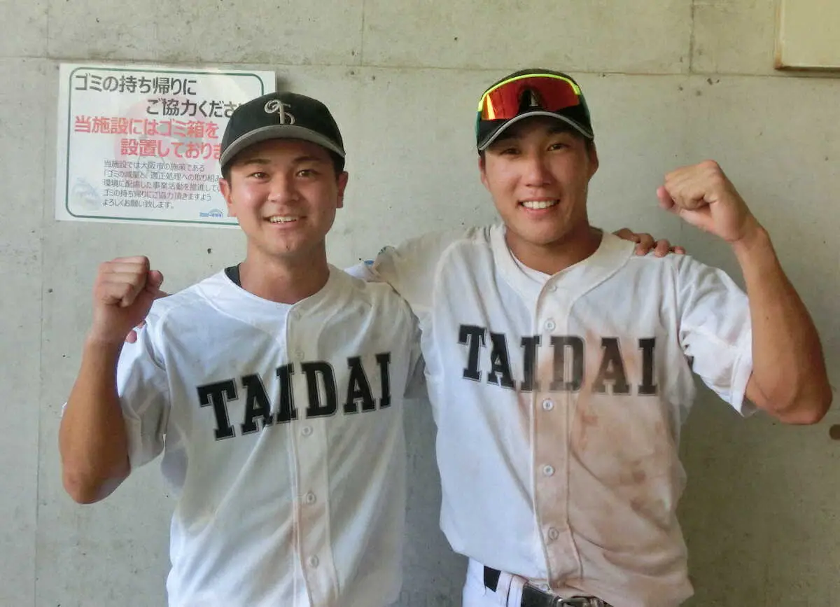 【画像・写真】【阪神大学野球】大体大、5番・斎藤智也が粘りの同点打でもぎ取ったポイント1「変化球狙ってました」