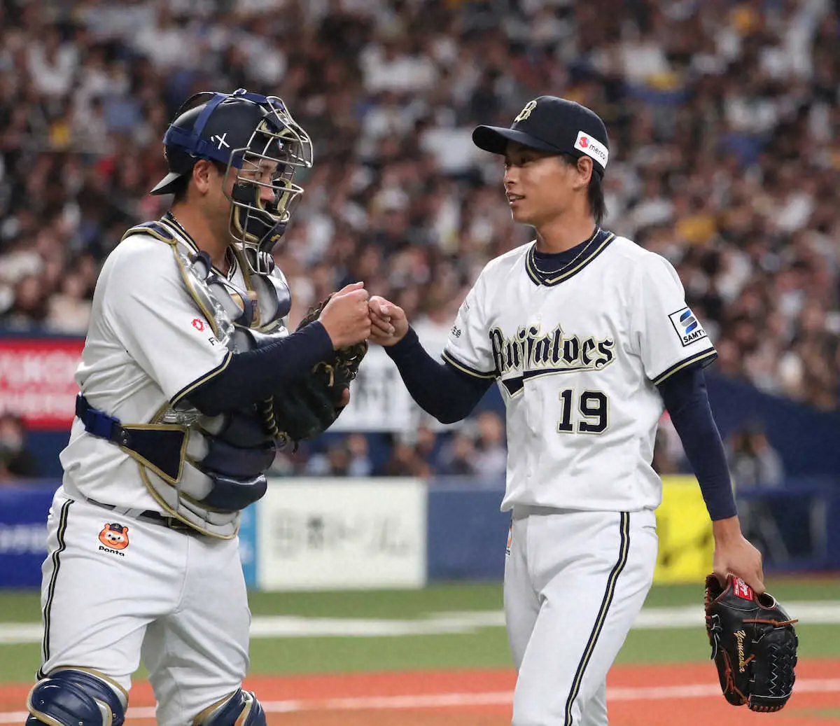 【画像・写真】今季初登板のオリ・山岡「長かったですし、申し訳ない気持ちも」場内の大歓声に感謝「すごくうれしいな」