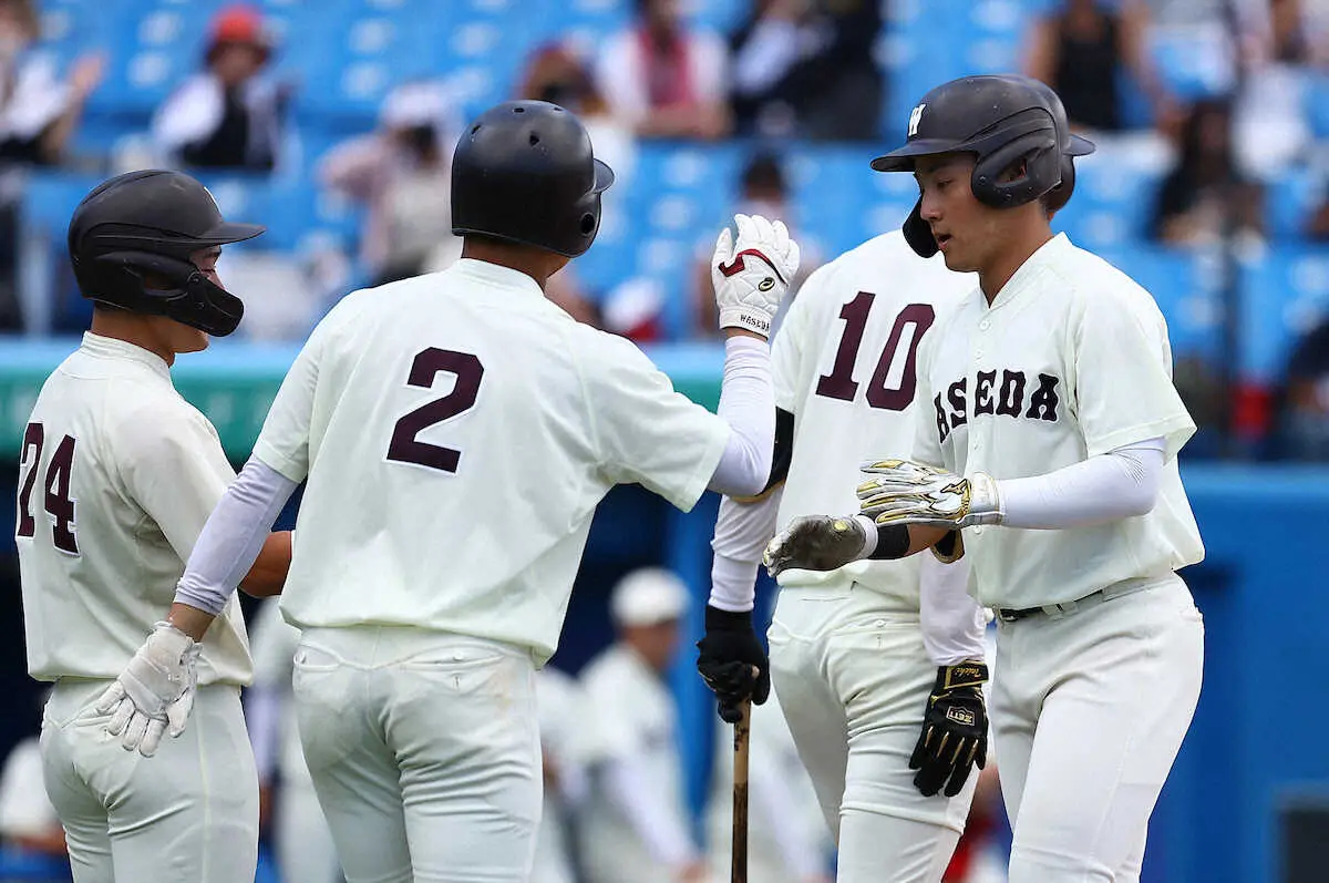 【画像・写真】早大・吉納　満弾＆3ランでドラフトへ猛アピール　東大に20得点快幕けん引