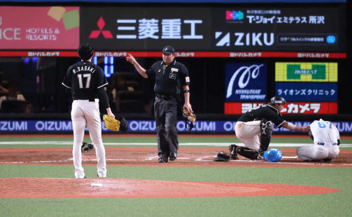 【画像・写真】森繁和氏　ロッテ・佐々木朗希の抜けるフォーク　平地でのキャッチボールで腕の振り確認を