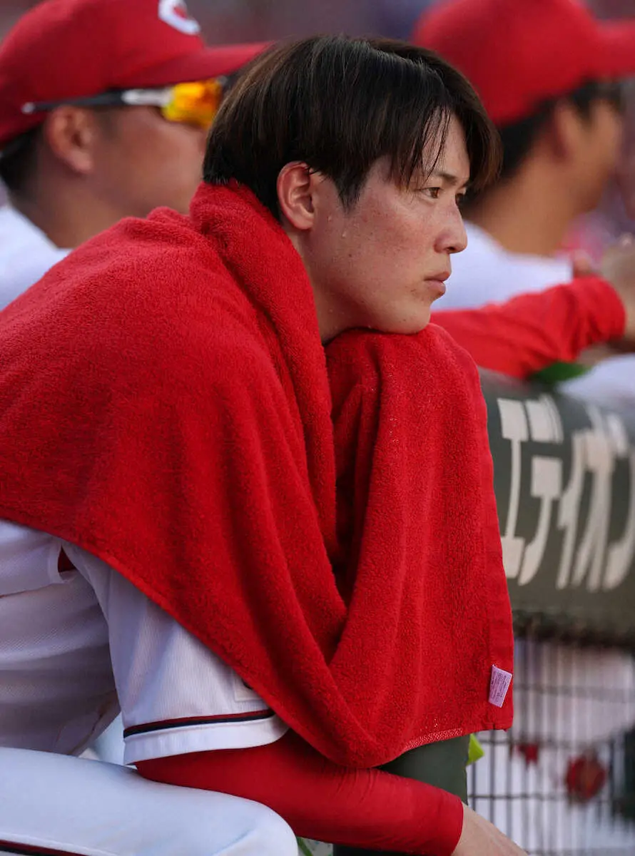 【画像・写真】広島　投壊11失点で完敗、自力V消滅　DeNA1差に迫られる　乱闘騒ぎ一夜明け…森下5回6失点KO