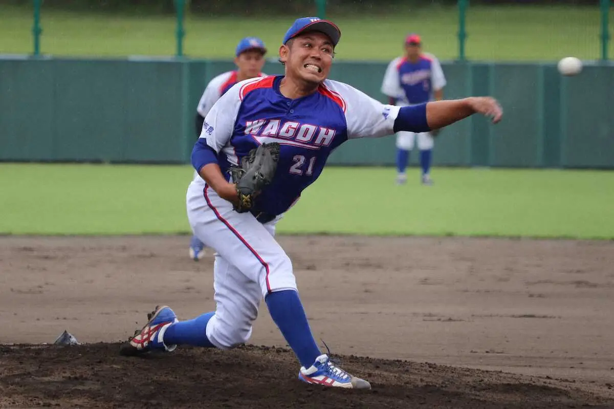 【画像・写真】連覇狙う和合病院4強入り　15年目のベテラン・山口5回零封の好投
