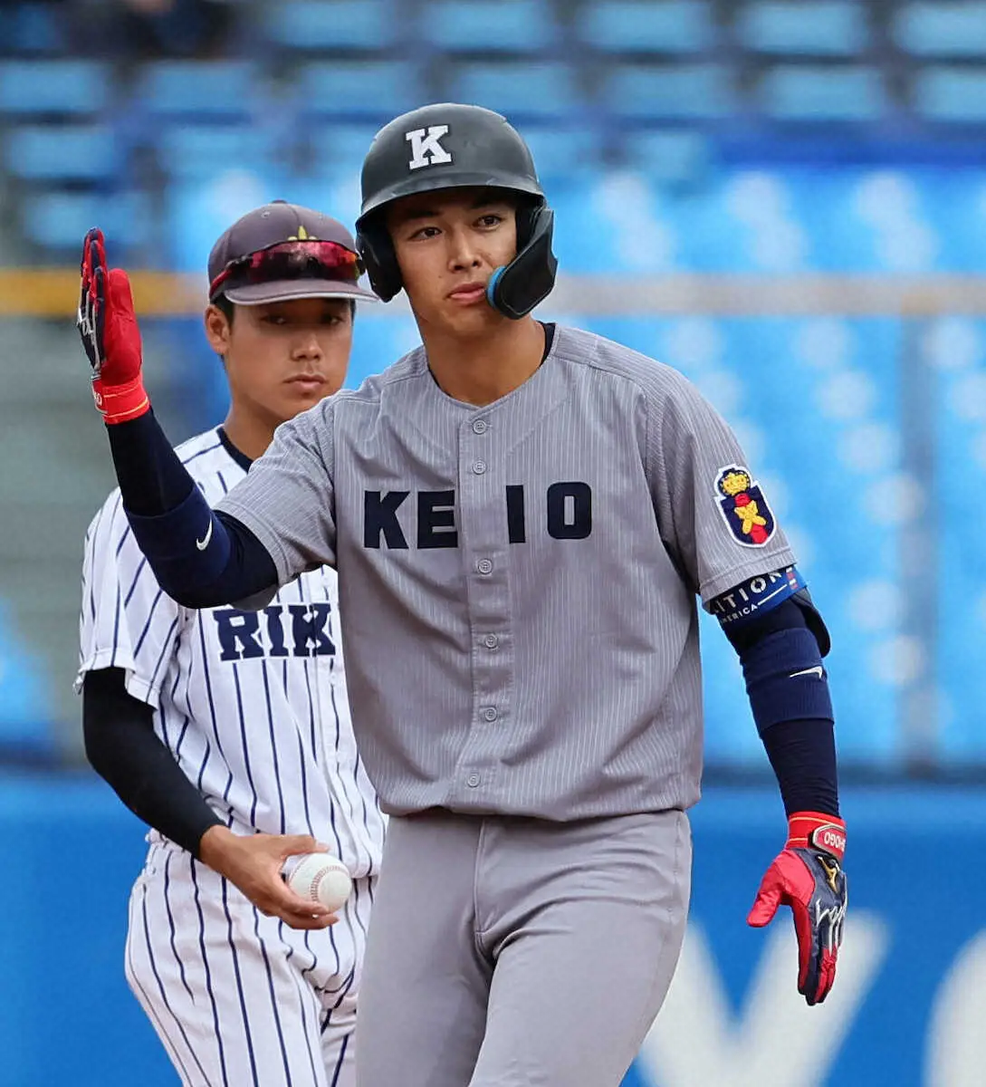 【画像・写真】慶大4番・清原　今季初の長打もチームは零敗