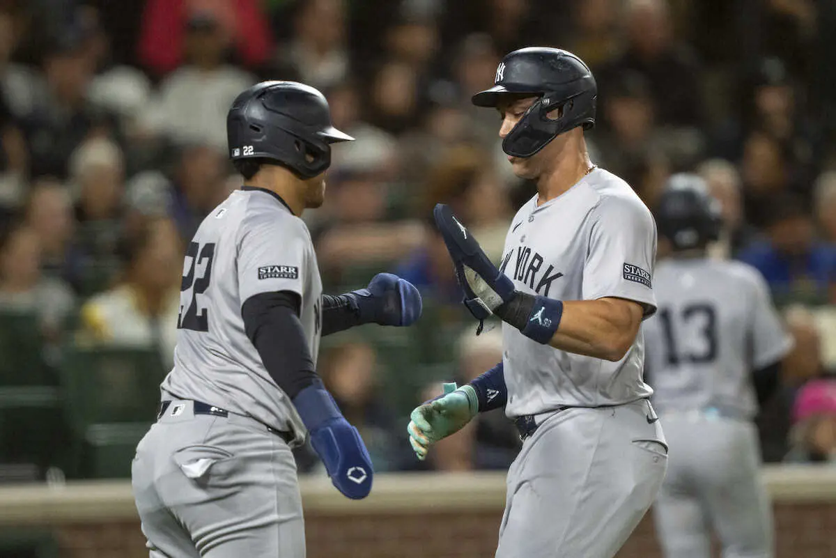 【画像・写真】ヤンキースが快勝で優勝M点灯　ソトが通算200号となる40号！ジャッジと63年ぶり“40発コンビ”