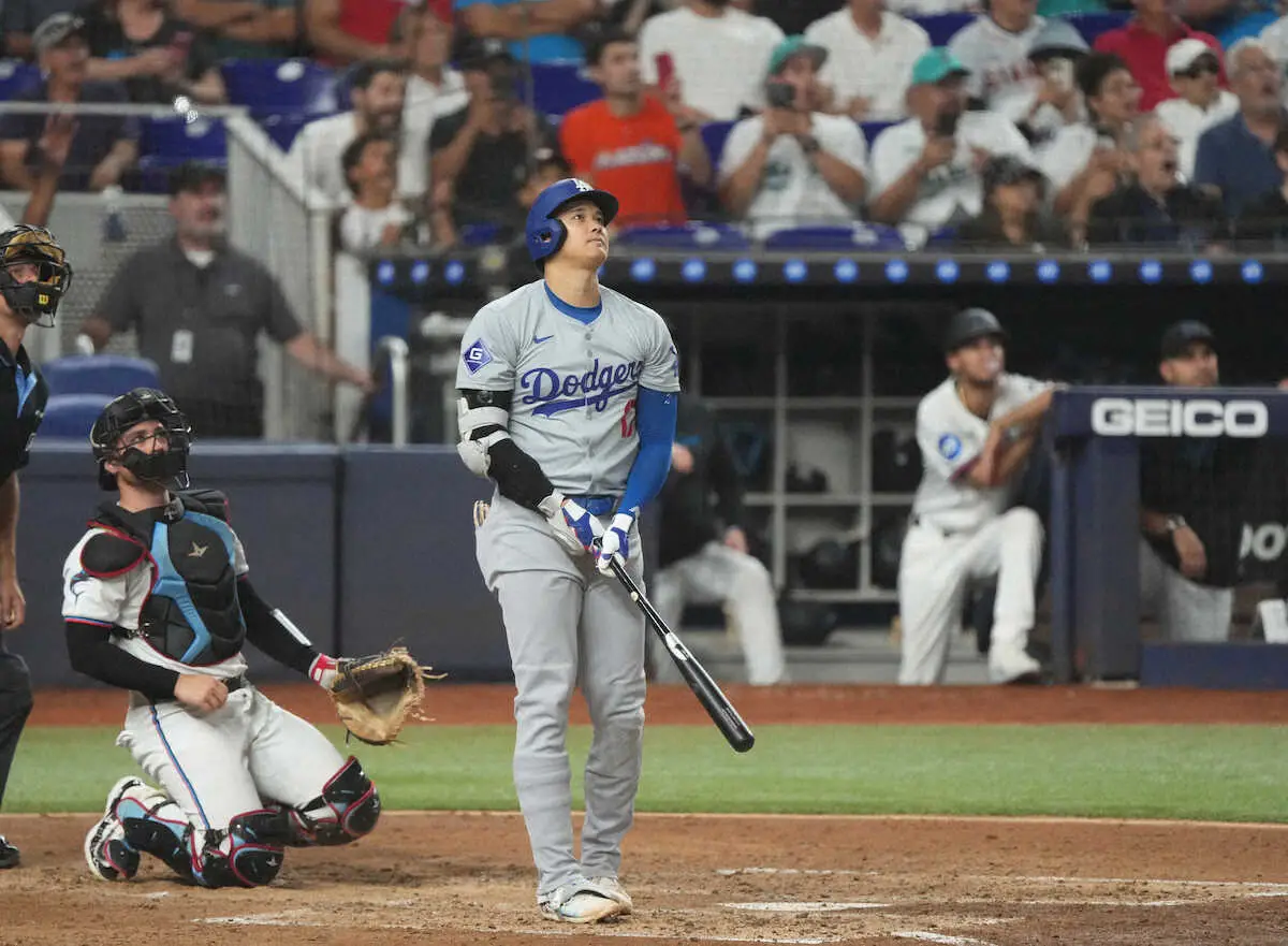 【画像・写真】ドジャース・大谷　48号で「50―50」いよいよ秒読み　通算219本塁打はアジア勢単独最多
