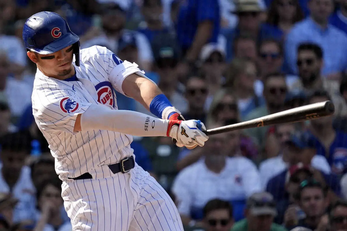 【画像・写真】カブス・鈴木誠也　一時は勝ち越しとなる適時打放ち9戦連続安打をマークもチームは痛恨連敗