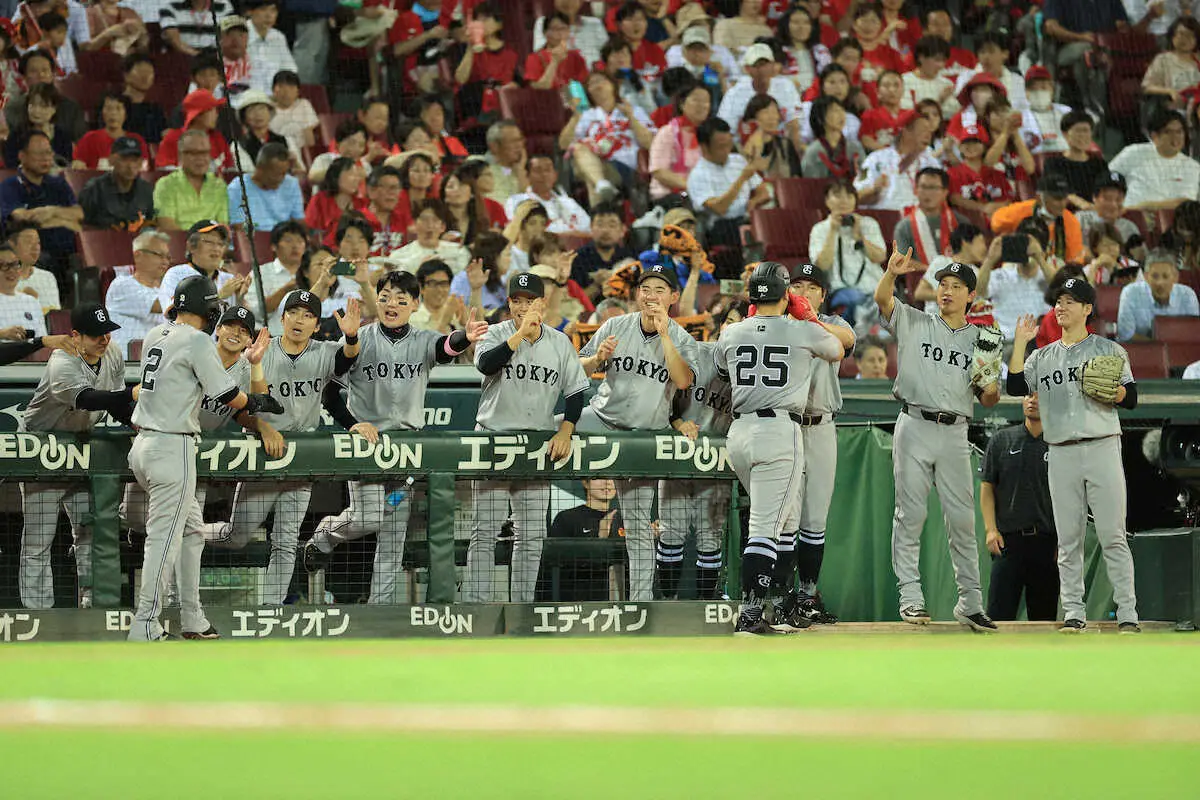 【画像・写真】巨人・岡本和真が2戦連発＆5戦4発となる26号2ラン！7年連続30発と2冠に量産態勢「尚輝さんに…」