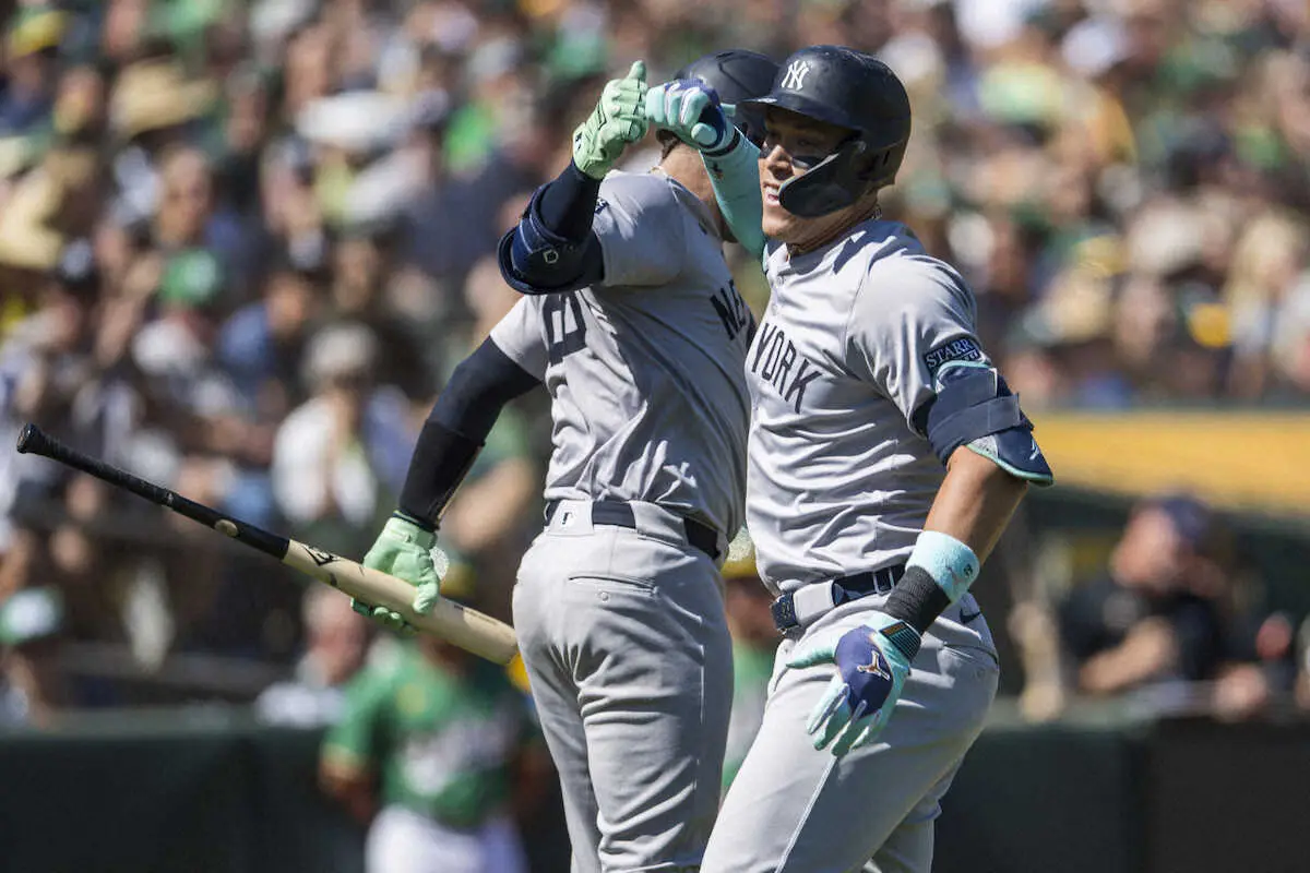 【画像・写真】ヤンキース　ジャッジの55号などで3連勝　地区優勝マジック「1」　25日にも2年ぶりV決定