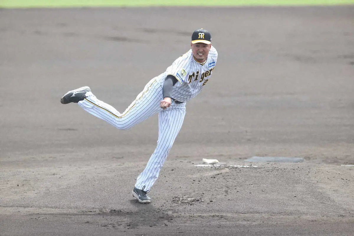 【画像・写真】阪神・秋山拓巳が引退試合に先発　「あと1球」の2死三塁からリチャードに“惜別”の2ランを浴びる