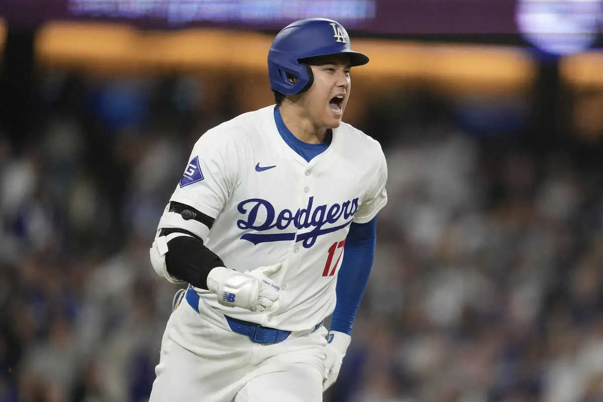 【画像・写真】大谷翔平　決勝打で雄叫び→二盗　イチローに並ぶ日本選手最多盗塁で「53―56」明日にも優勝