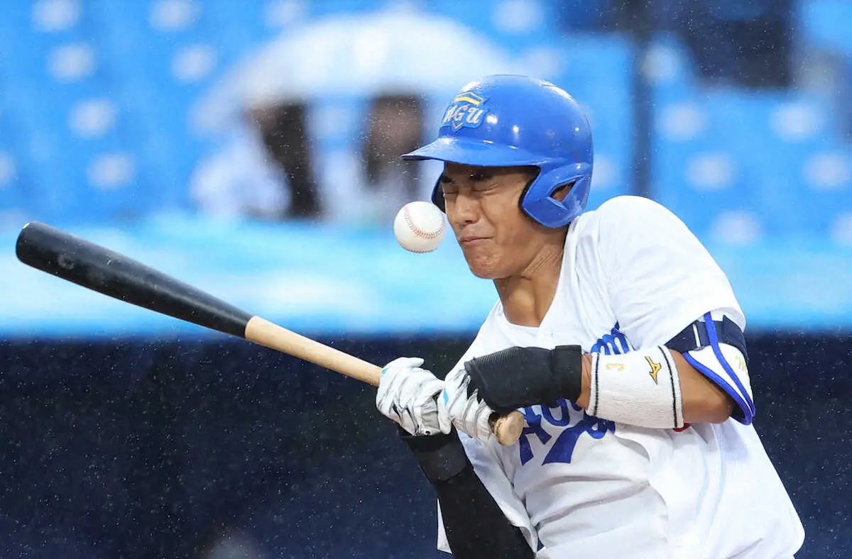 【画像・写真】ドラフト1位候補の青学大・西川史礁はベンチスタート　前日は右手に死球を受け途中交代