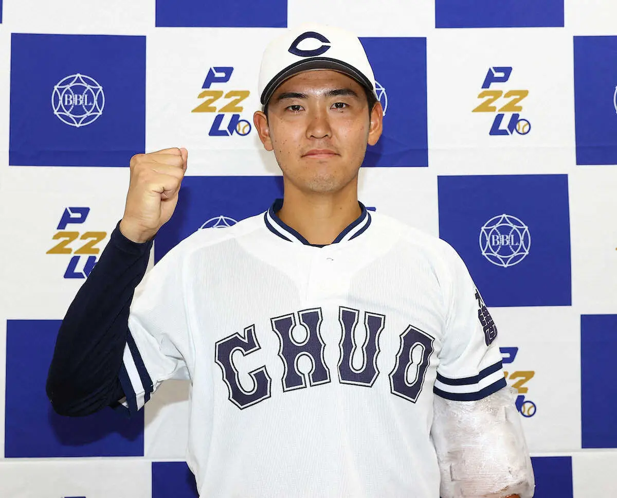 【画像・写真】中大4年・今村　トミー・ジョン手術乗り越えた！リーグ戦念願1勝　2番手から好救援