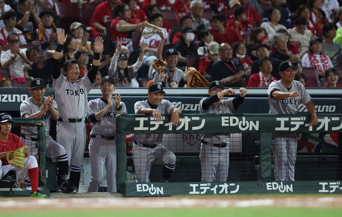 【画像・写真】長野　巨人復帰後初V「監督が泣いていて、もらい泣きしそうに」　“ワイワイ”ポーズ発案し浸透