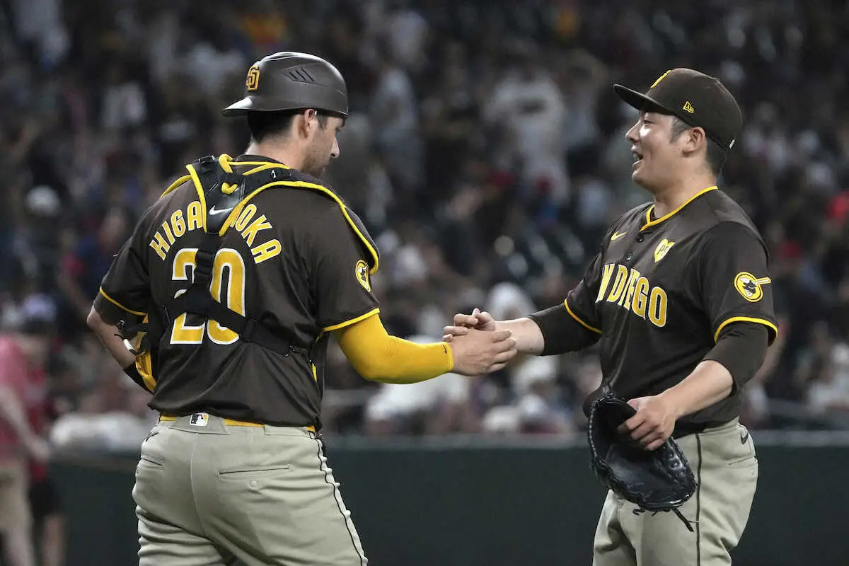 【画像・写真】パドレス・松井　9回4番手で締めた！1回2K　「ゼロで帰ってこられて良かった」」