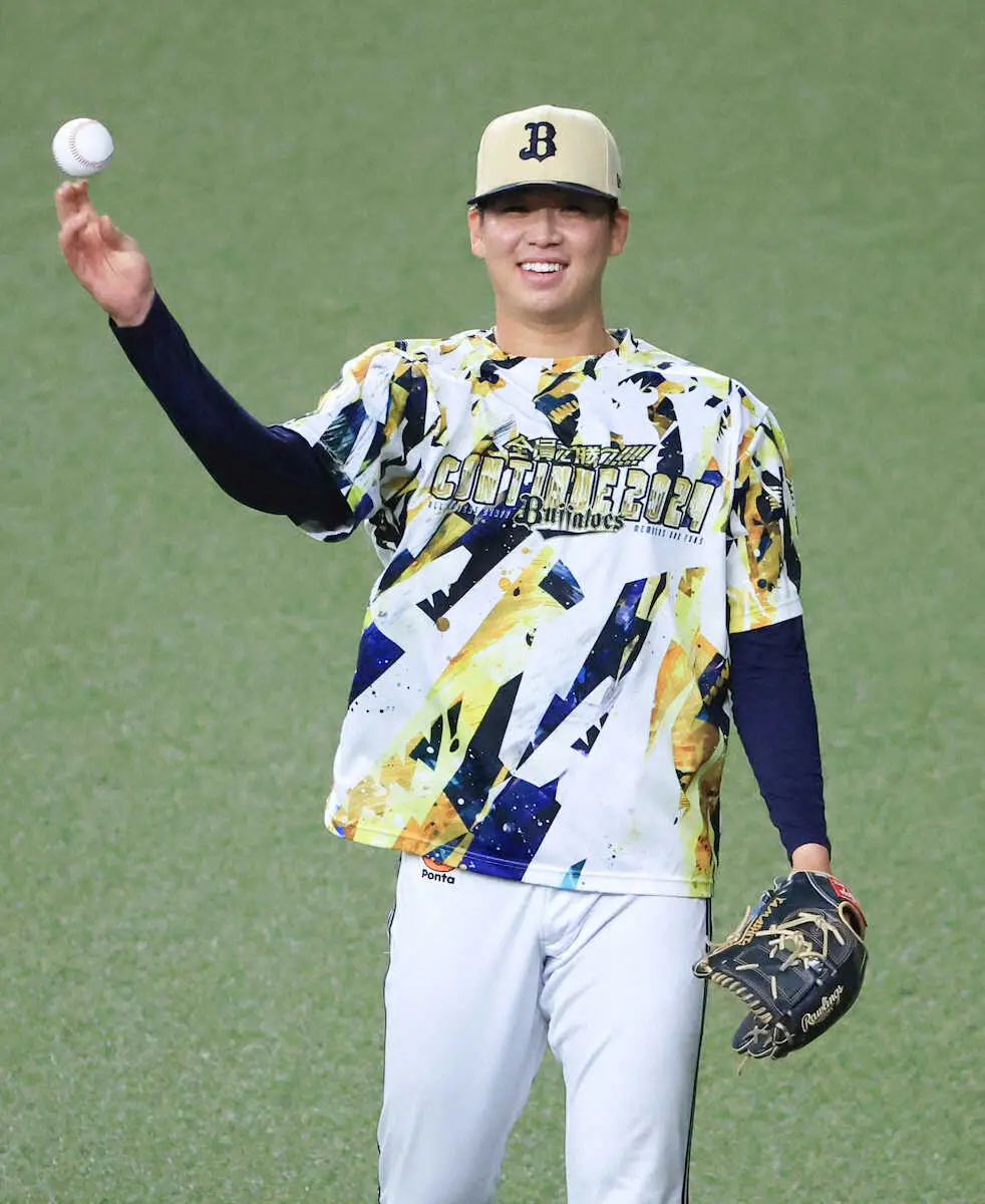 【画像・写真】オリックス・舜平大“追い込みの秋”だ　8月テレビ中継表示で161キロ「（もっと数字は）出そうですね」