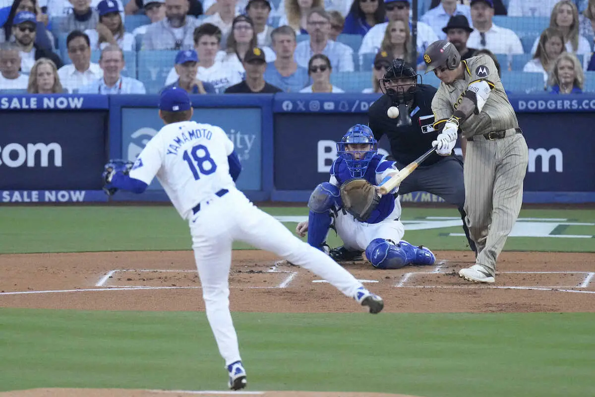 【画像・写真】山本由伸から初回2ランのパドレス・マチャド、トニー・グウィン氏を抜く球団新記録のPS通算13打点