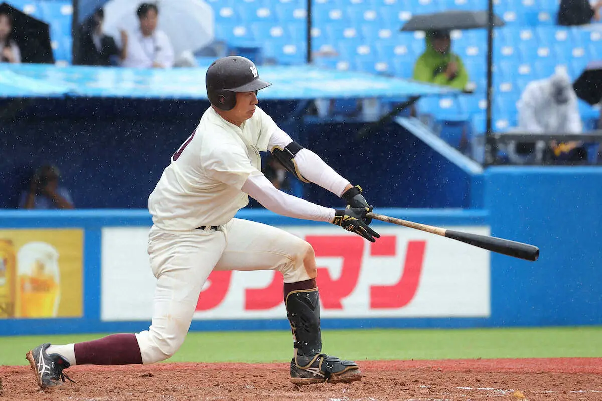 【画像・写真】ドラフト候補の早大・印出　決勝打含む3安打　リーグトップの打率・500