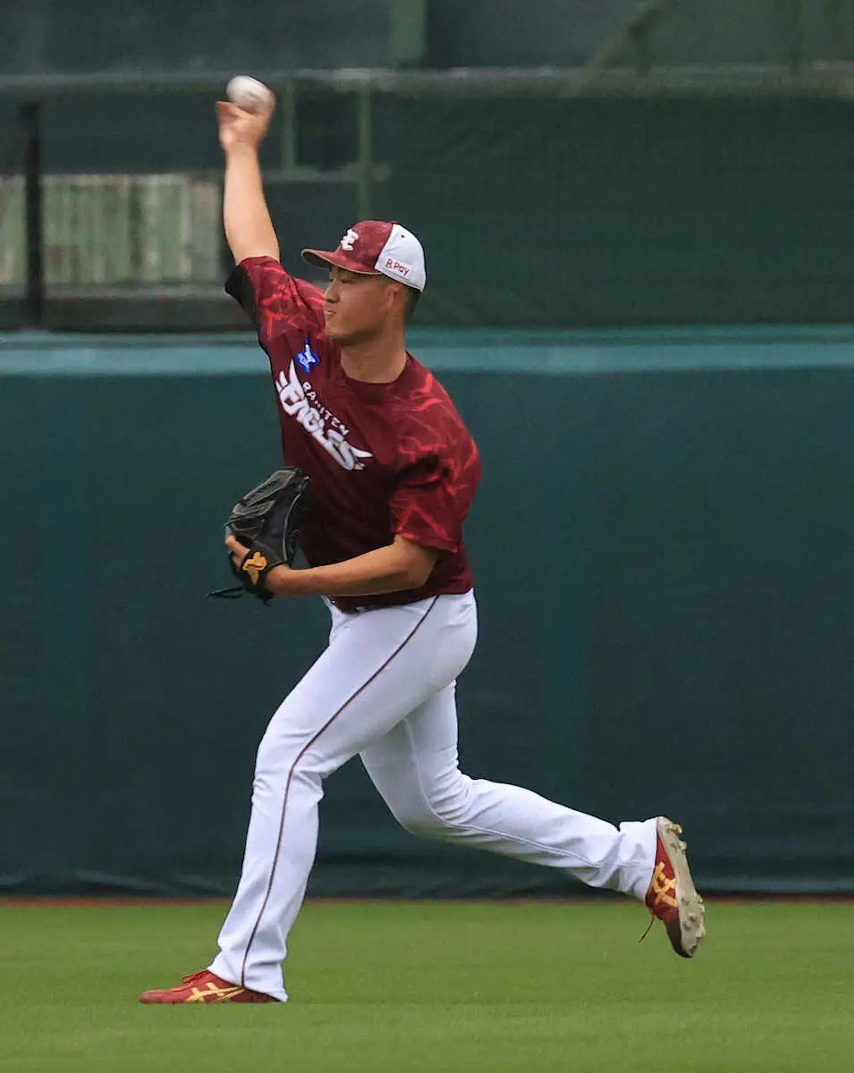 【画像・写真】楽天ドラ3・日当　8日プロ初登板か　6日に初昇格「価値あるマウンドにできたら」