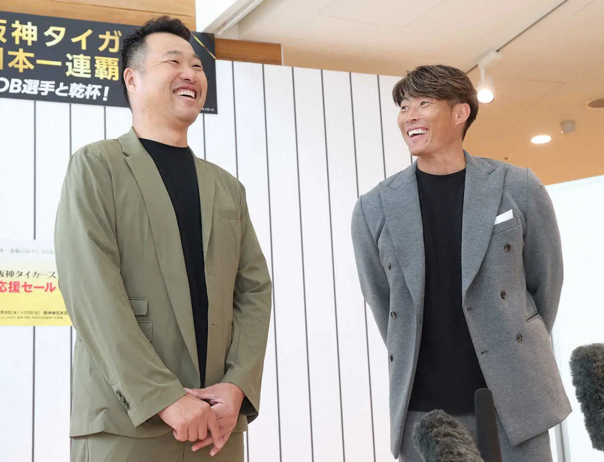 【画像・写真】阪神百貨店イベントに糸井氏、関本氏参加　CS突破へ大事なのは「初戦」