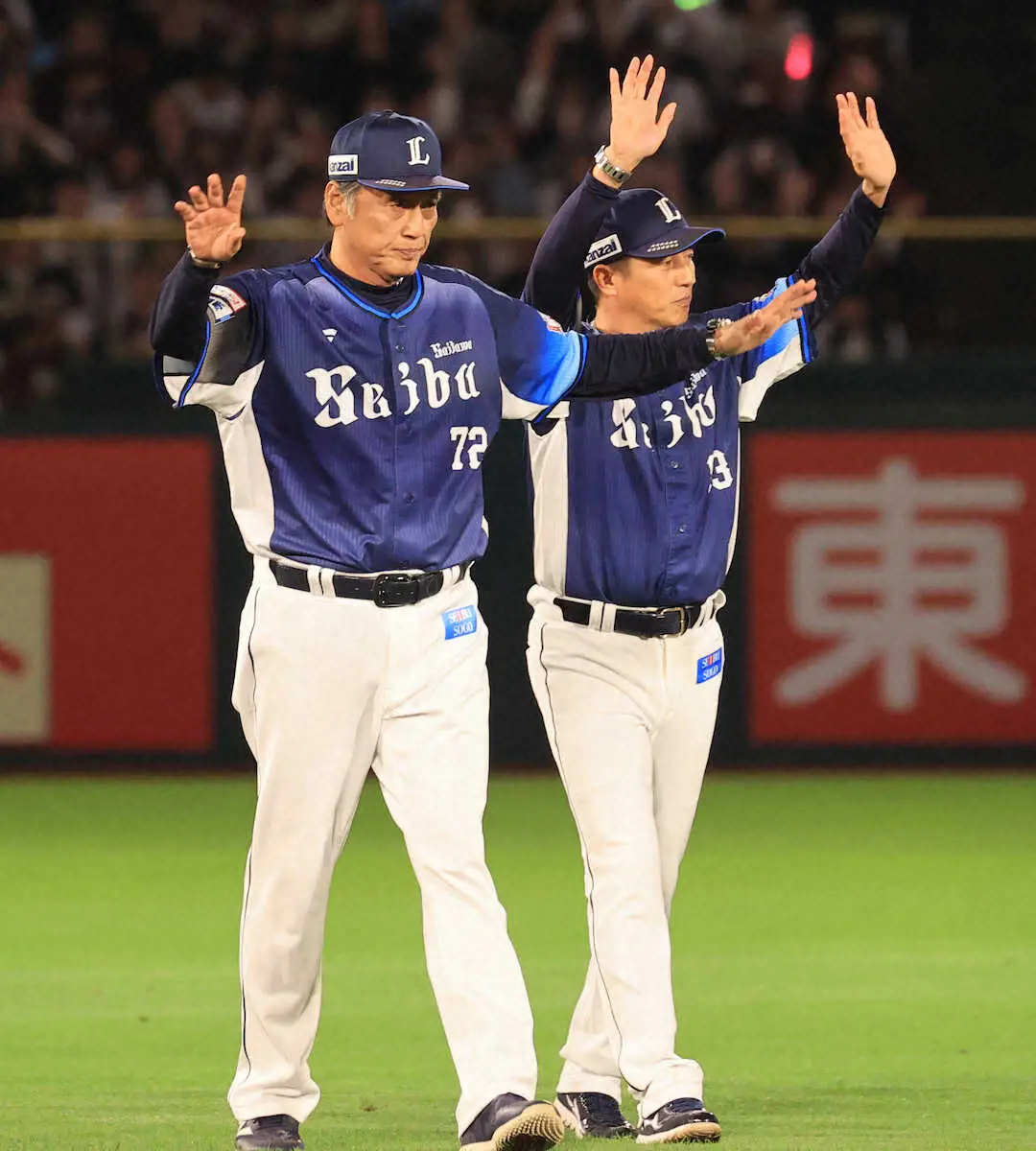 【画像・写真】西武　西口新監督就任を発表　稼頭央監督、渡辺GM兼監督代行は退団「けじめをつける時が来た」