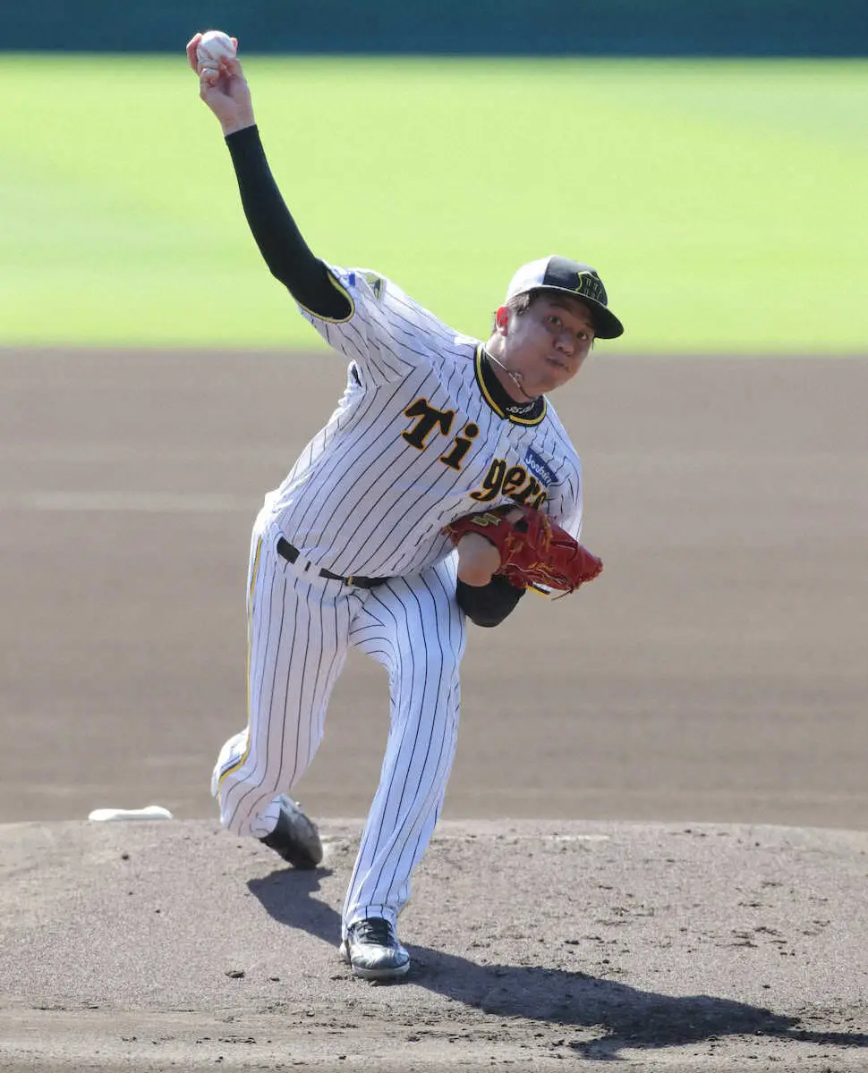 【画像・写真】阪神・才木　甲子園マウンドから“予行ピッチ”　12日のCS初戦へ「動きも全然悪くない」