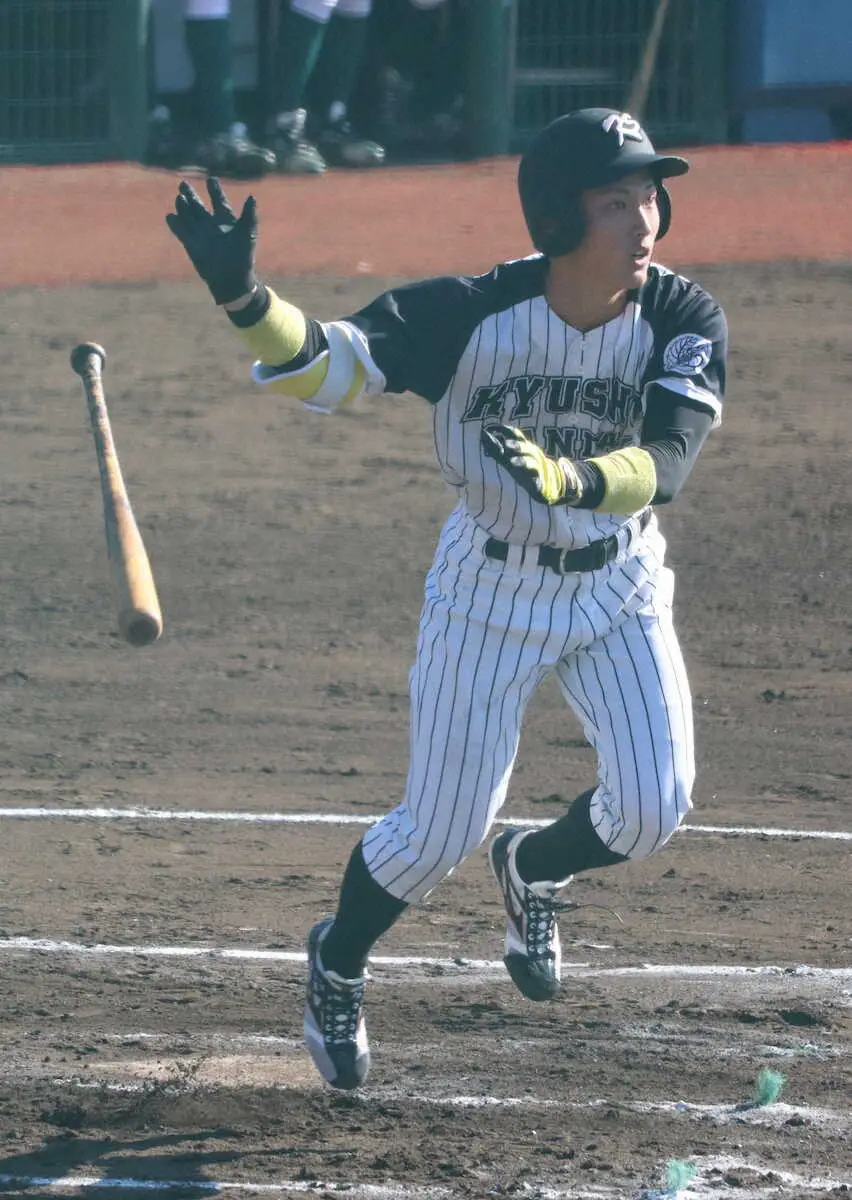 【画像・写真】【福岡六大学野球】九産大が4季連続48度目V　ドラフト上位候補・浦田俊輔が優勝へ導く先頭打者弾