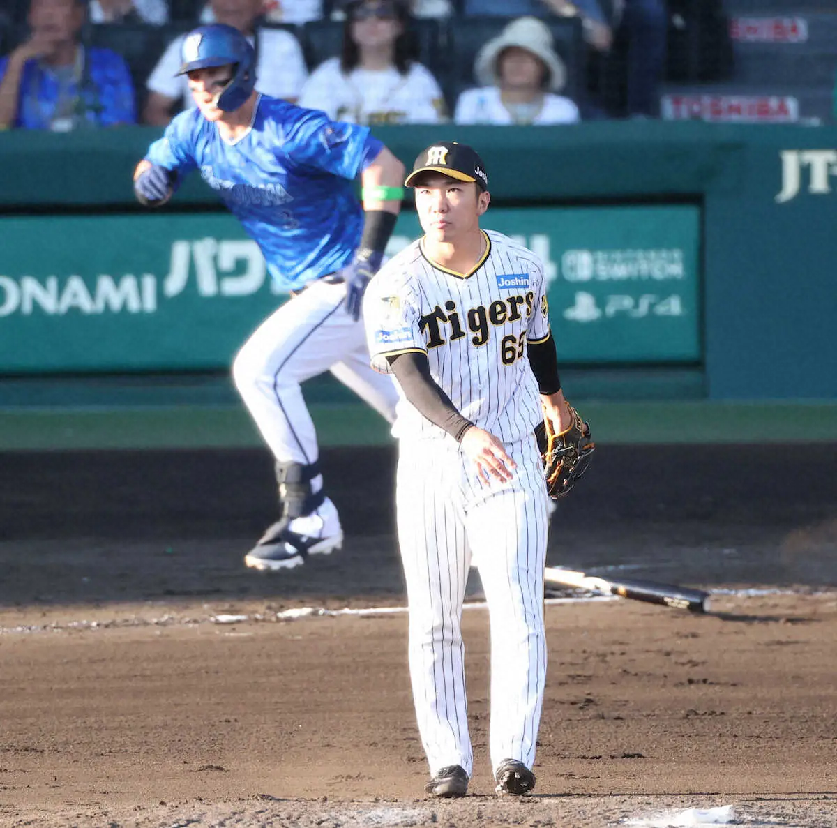 【画像・写真】「虎の石桐さん」がまさかの2失点　オースティンに痛打の石井「投げたいところに投げられなかった」
