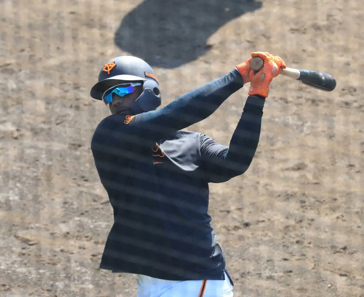 【画像・写真】巨人・ヘルナンデス　復帰へ手応え、故障後初シート打撃