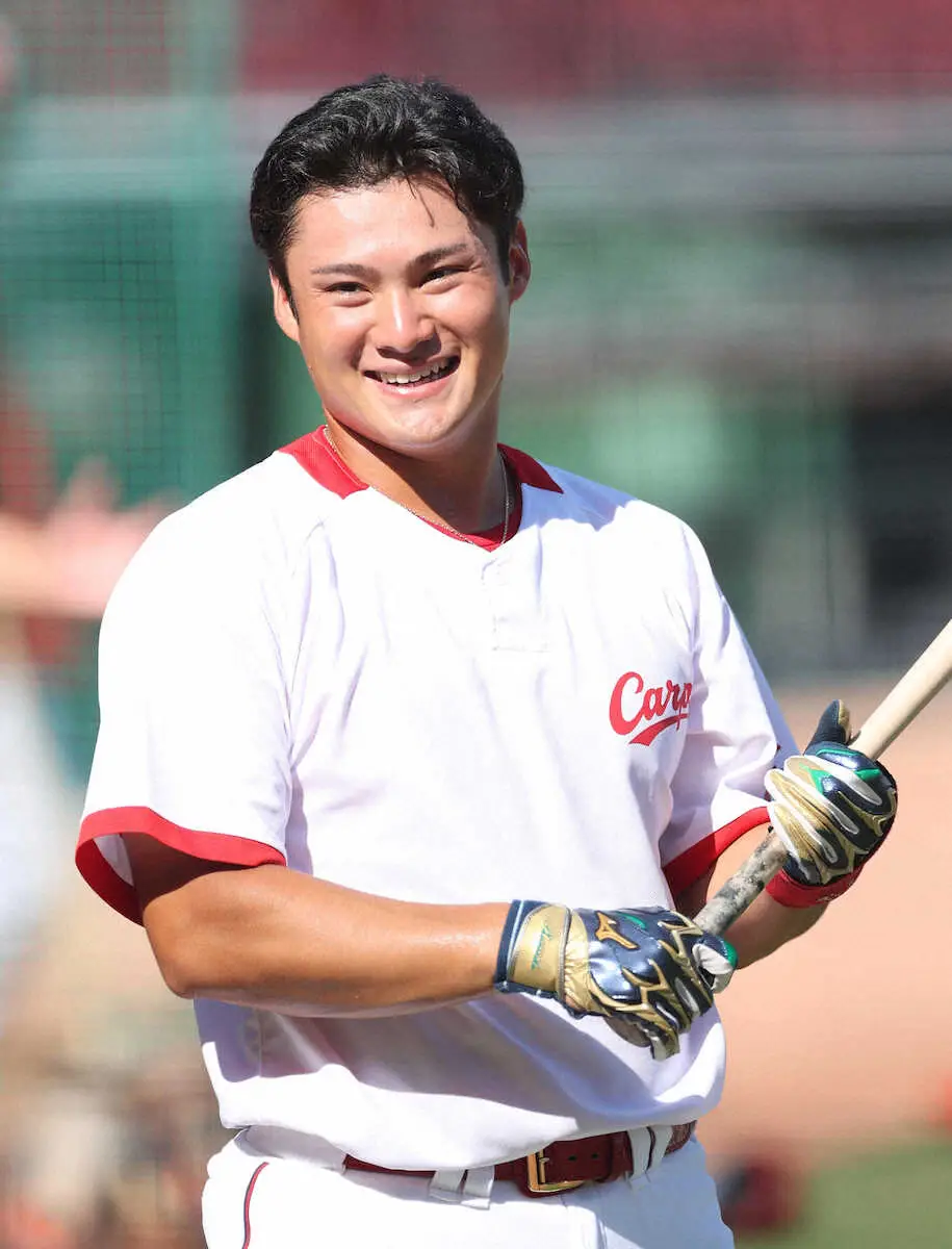 【画像・写真】広島・田村　来季4年目レギュラー定着へ殻破る覚悟　得点圏打率の向上と苦手左投手への対応に着手