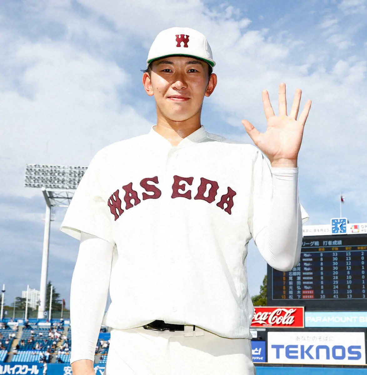 【画像・写真】早大・伊藤樹　8回1失点で今季無敗5勝目　　明大・宗山を無安打に封じた