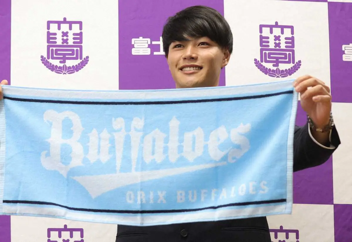 【画像・写真】オリックスのドラ1・麦谷「夢や希望を与えたい」　岸田新監督も評価「スター性がありそうな性格」