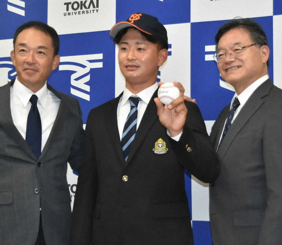【画像・写真】巨人5位指名の東海大静岡・宮原　目標の選手は菅野「息の長い右肩上がりの選手に」