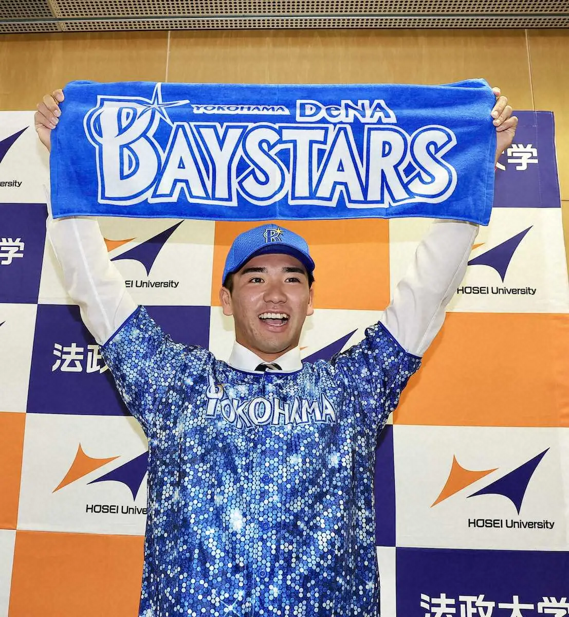 【画像・写真】法大・篠木　DeNAからドラフト2位指名も悔しい「思い描いた目標には届かなかった」