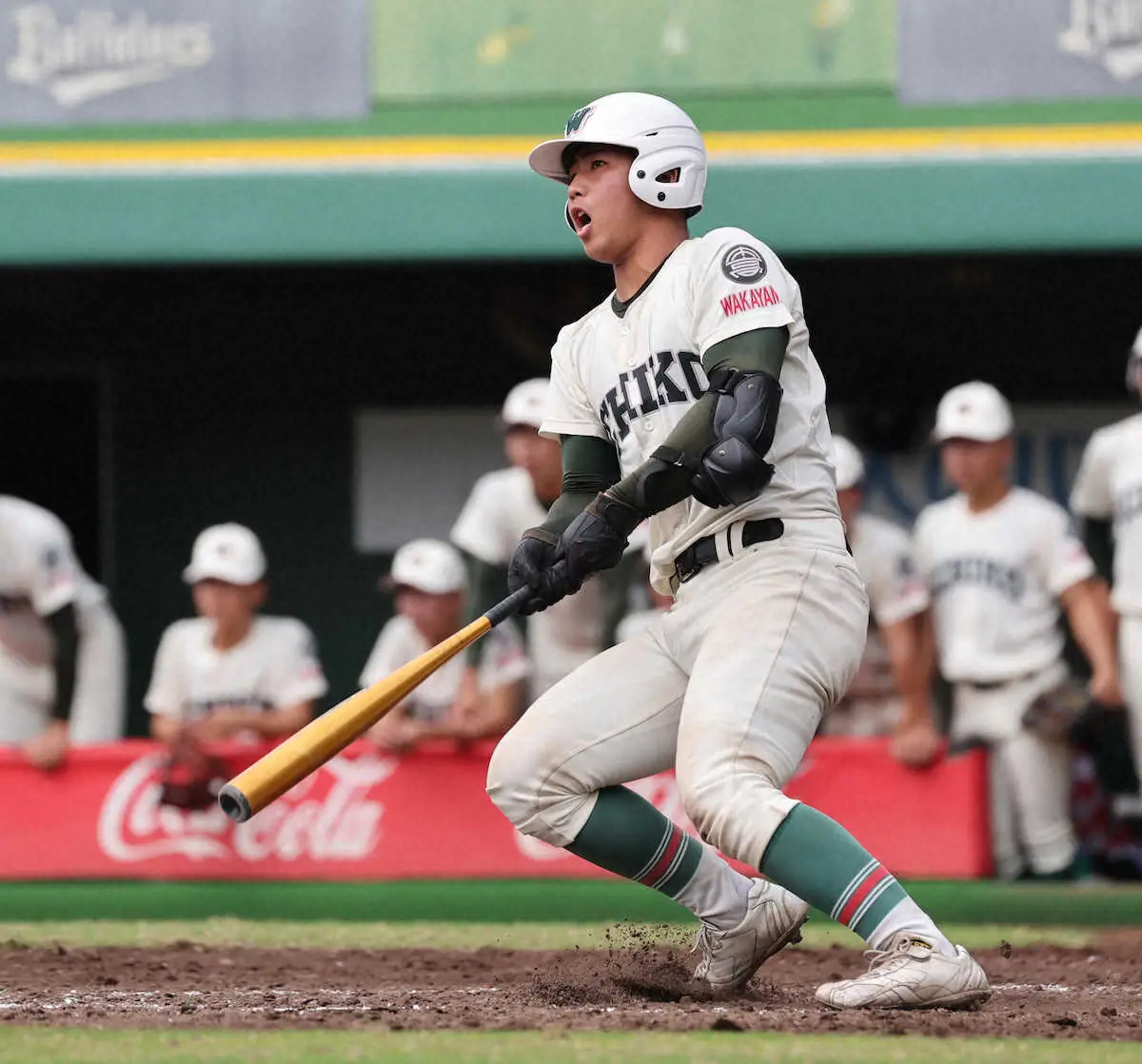 【画像・写真】市和歌山は3年ぶり9度目の来春選抜当確　強肩強打の正捕手、川辺が4安打3打点の大暴れ