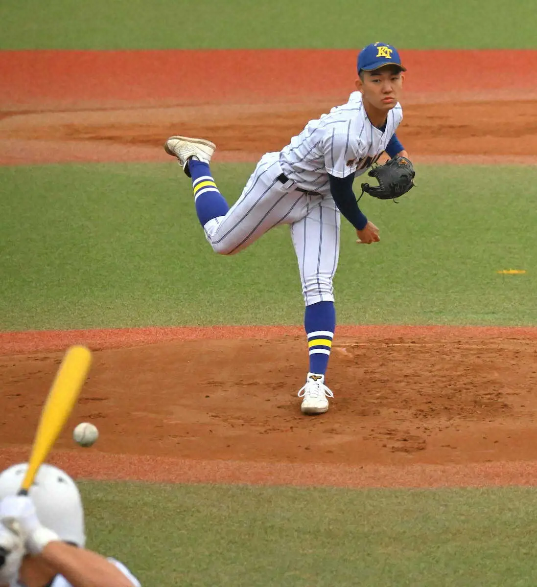 【画像・写真】健大高崎・石垣元気が自己最速更新の156キロ！　目標は大谷＆朗希の「160キロ」