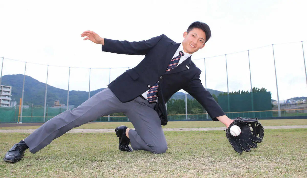 【画像・写真】巨人ドラ2九産大・浦田　目標は「15年以上活躍できる選手」　28年ロス五輪侍目指す