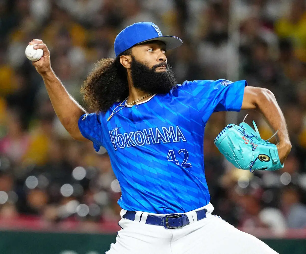 【画像・写真】DeNAジャクソン　パ王者を圧巻の7回零封、4回以降は安打許さず　栗原を全6球チェンジアップで三振に