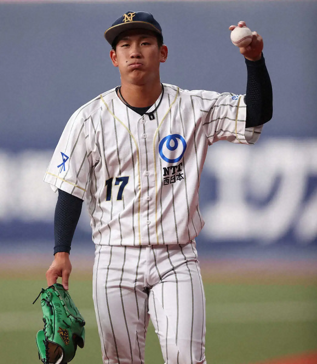 【画像・写真】阪神ドラ1左腕・伊原に強力援軍　大商大の後輩部員が応援