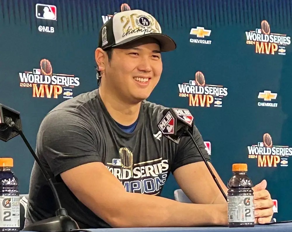 【画像・写真】ドジャース・大谷　ともに駆け抜けた真美子夫人へ「感謝しかない」