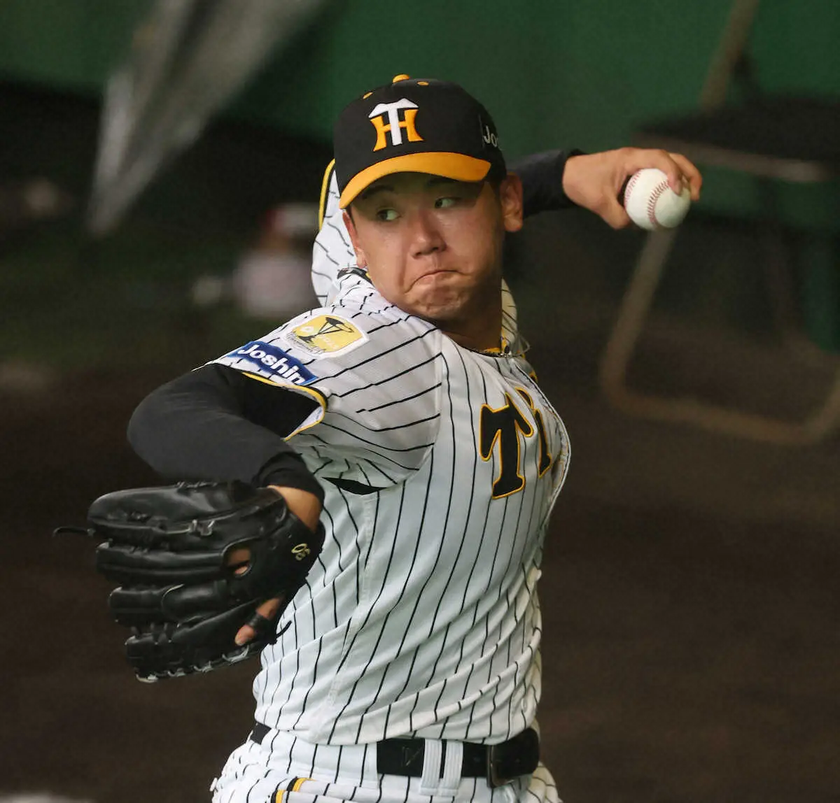 【画像・写真】阪神安芸キャンプ　初日に左腕・門別が藤川監督にアピールの72球