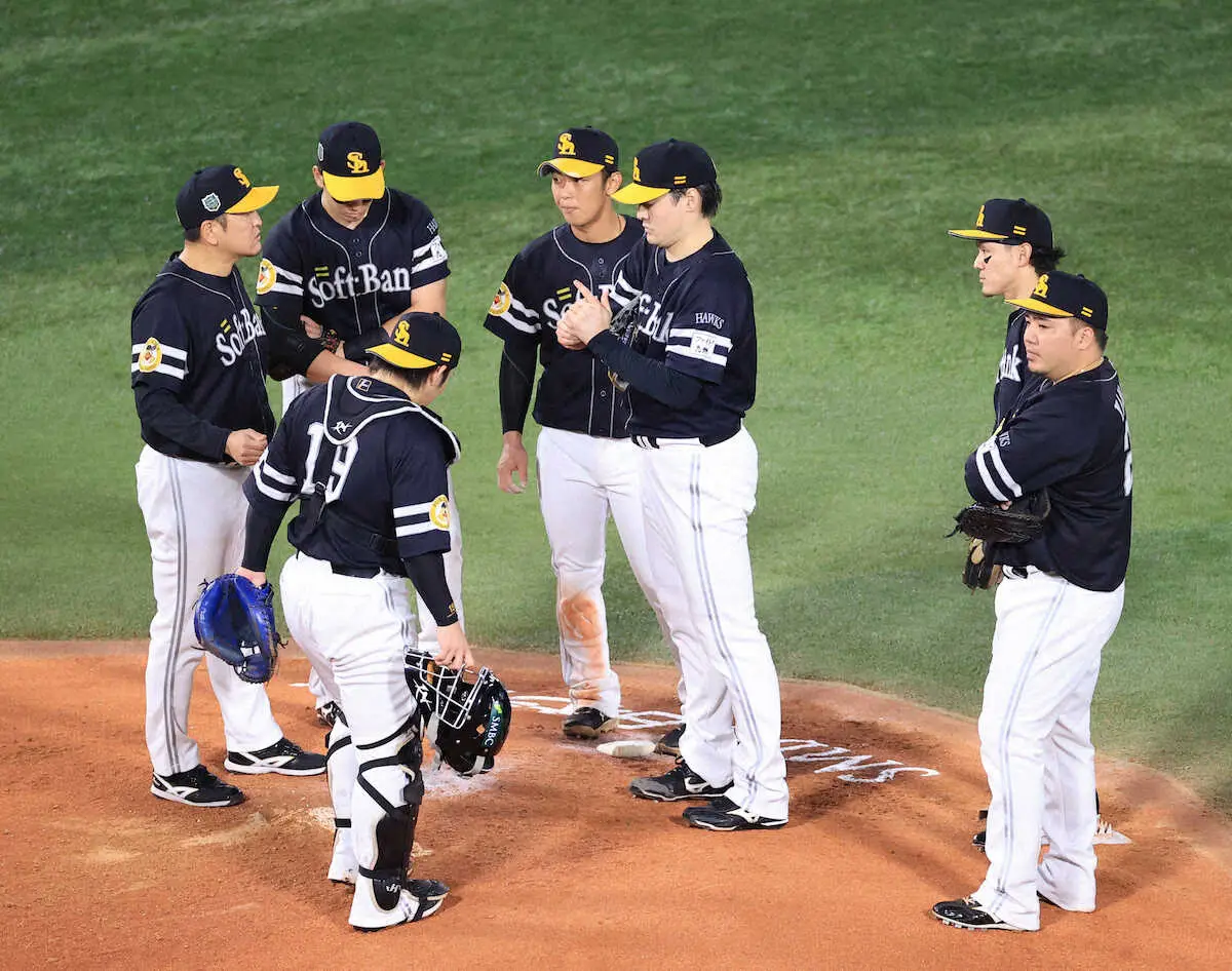 【画像・写真】有原でもダメか…ソフトバンクの投壊も止まらず…3回4失点KO