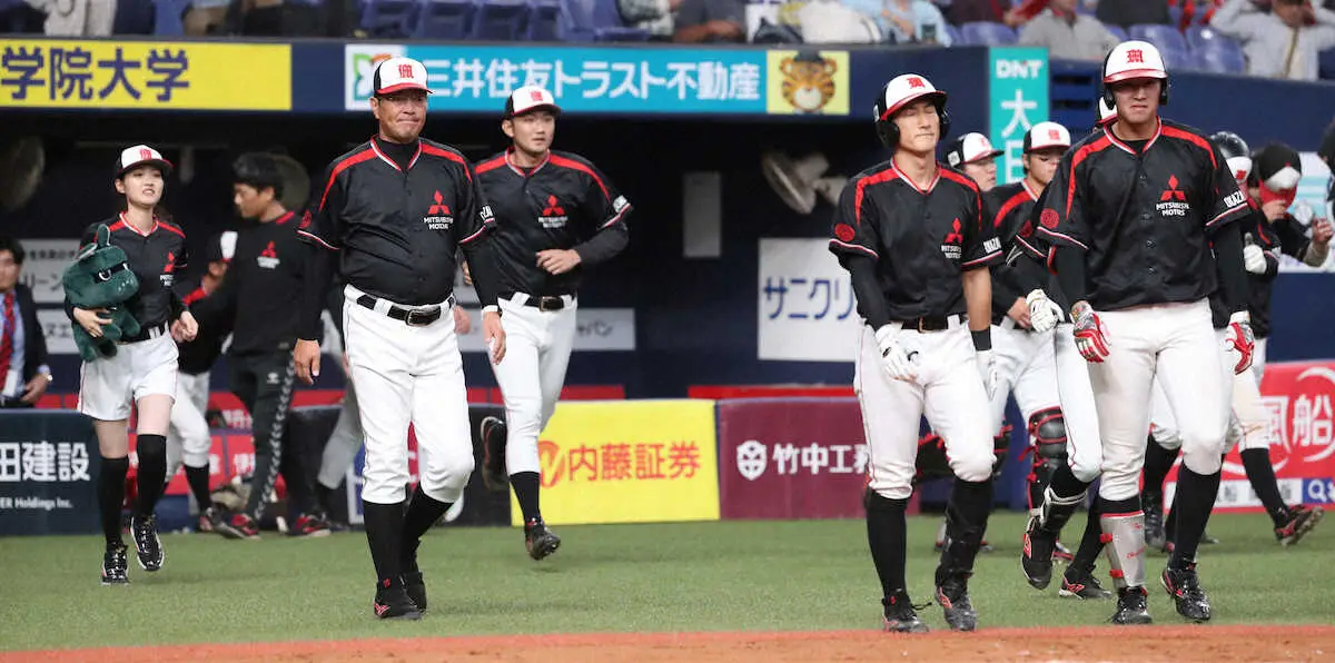 【画像・写真】三菱自動車岡崎　2大会連続2回戦敗退、希望の一発で奮闘も「完全に力負け」