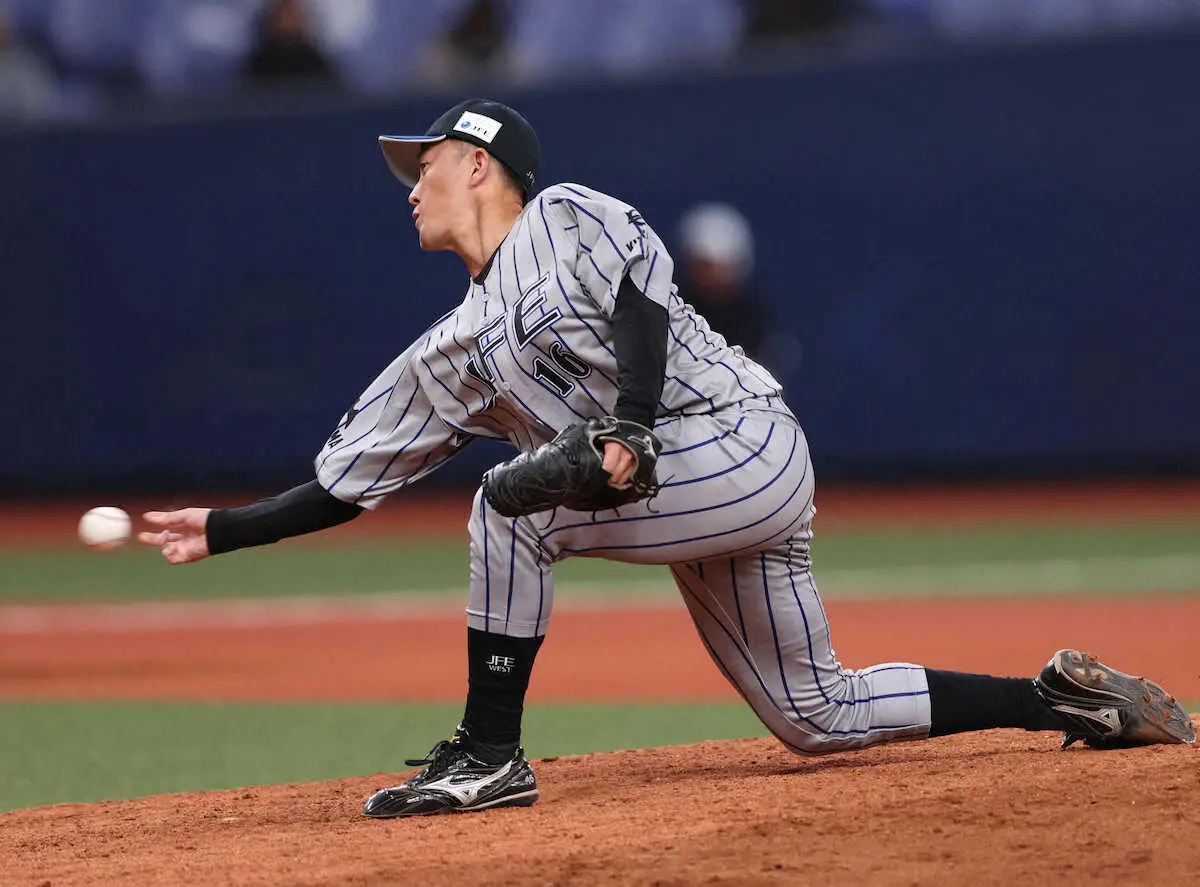 【画像・写真】JFE西日本5大会ぶり4強　下手投げ右腕が130キロでも「差し込めた」トヨタ自動車との準決勝へ