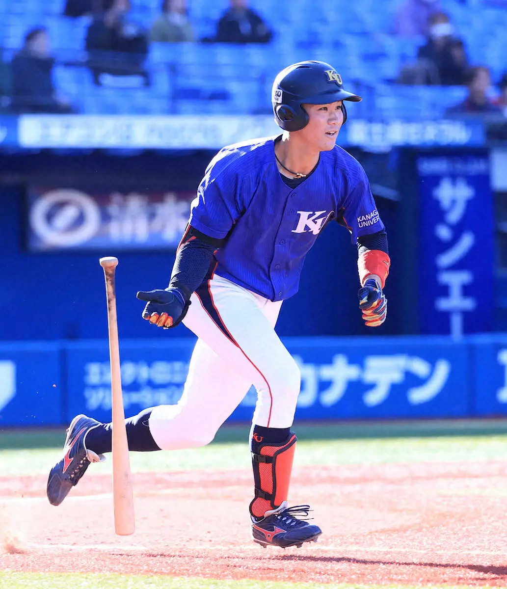 【画像・写真】ソフトバンク2位の神奈川大・庄子雄大は神宮大会出場逃す　4打数無安打に終わり「悔しい」と涙