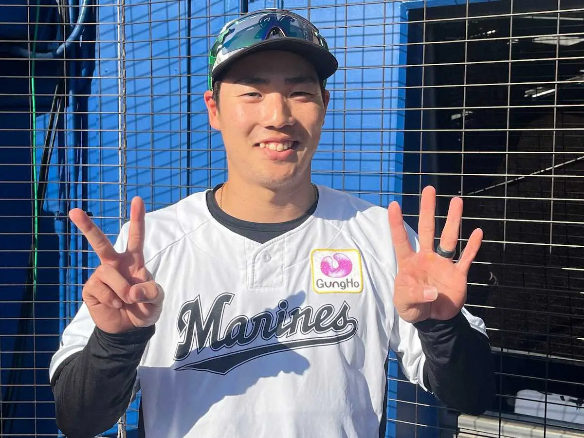【画像・写真】ロッテ・友杉　24歳誕生日に来季の誓い「規定打席に乗りたい。挑戦します」