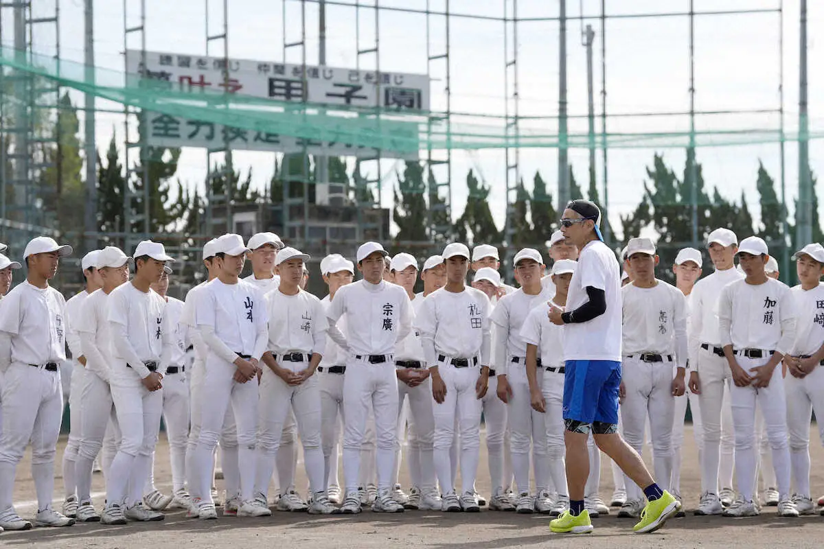 【画像・写真】イチロー氏　大阪大冠高で臨時指導　甲子園「本当に目指してる？」厳しい言葉で「本気」の熱弁
