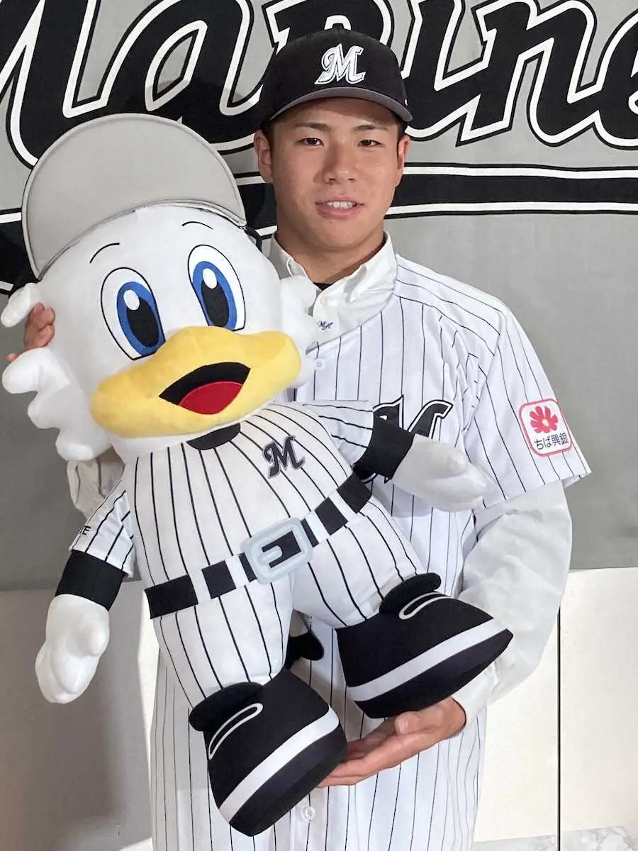 【画像・写真】ロッテ育成1位の谷村剛が入団合意　吉井監督の中学後輩「負けないくらいの活躍できる選手に」