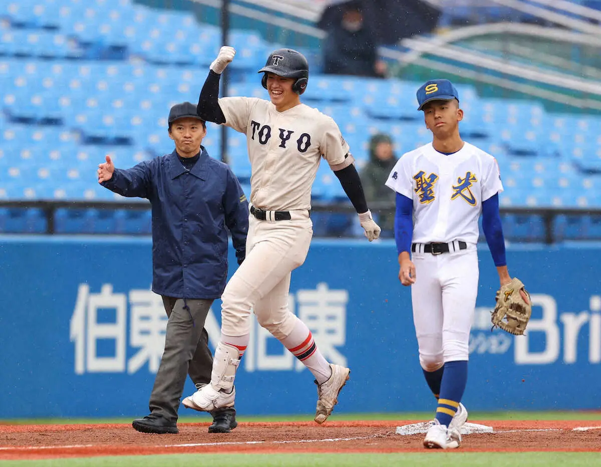 【画像・写真】東洋大姫路　衝撃5回コールドで神宮初星！プロ注目・阪下が全国完封デビュー「制球は誰にも負けない」